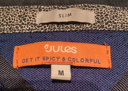 Polo piqué bicolore, coupe slim, col off