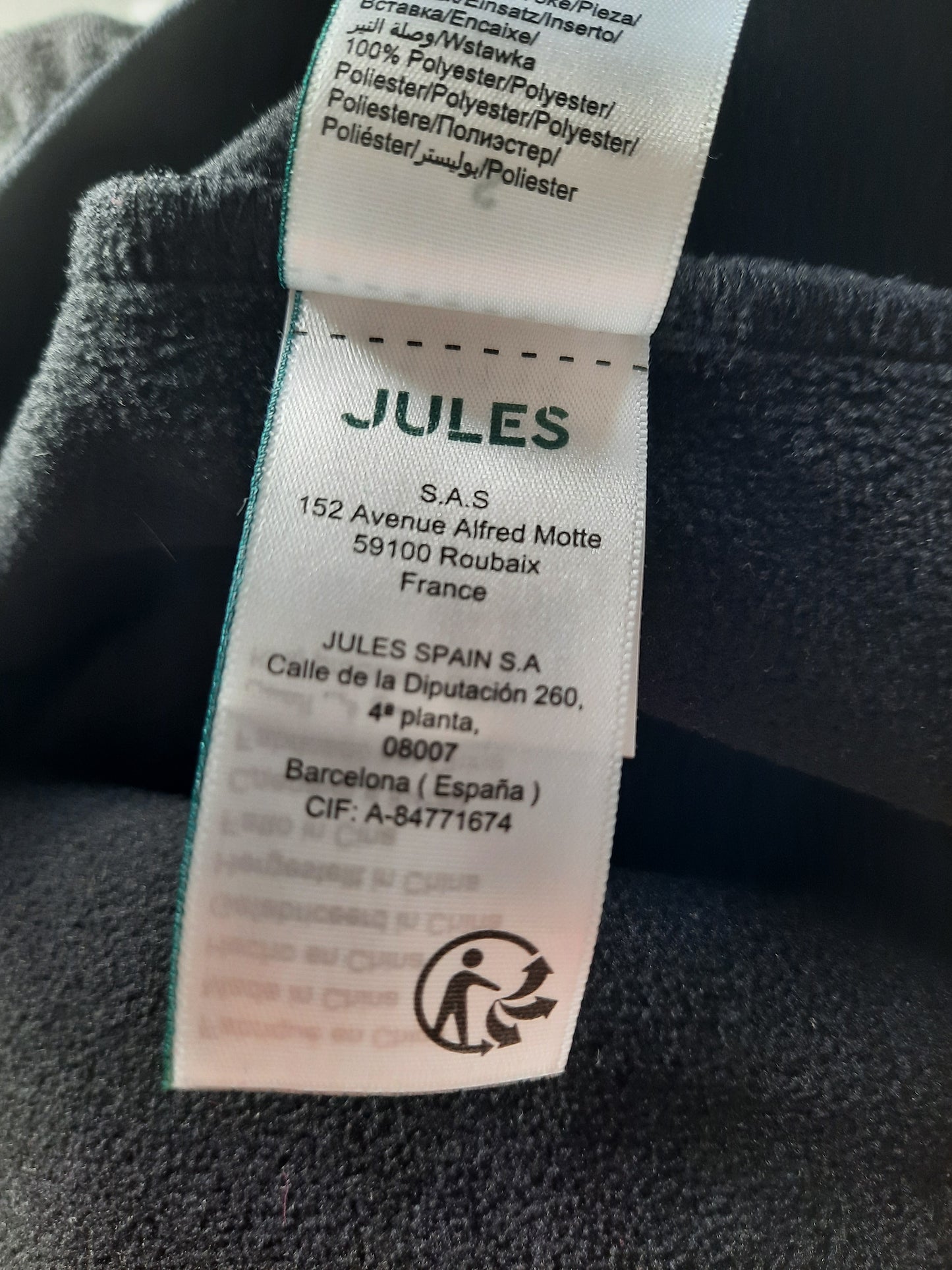 Sweat zippé bi-matière