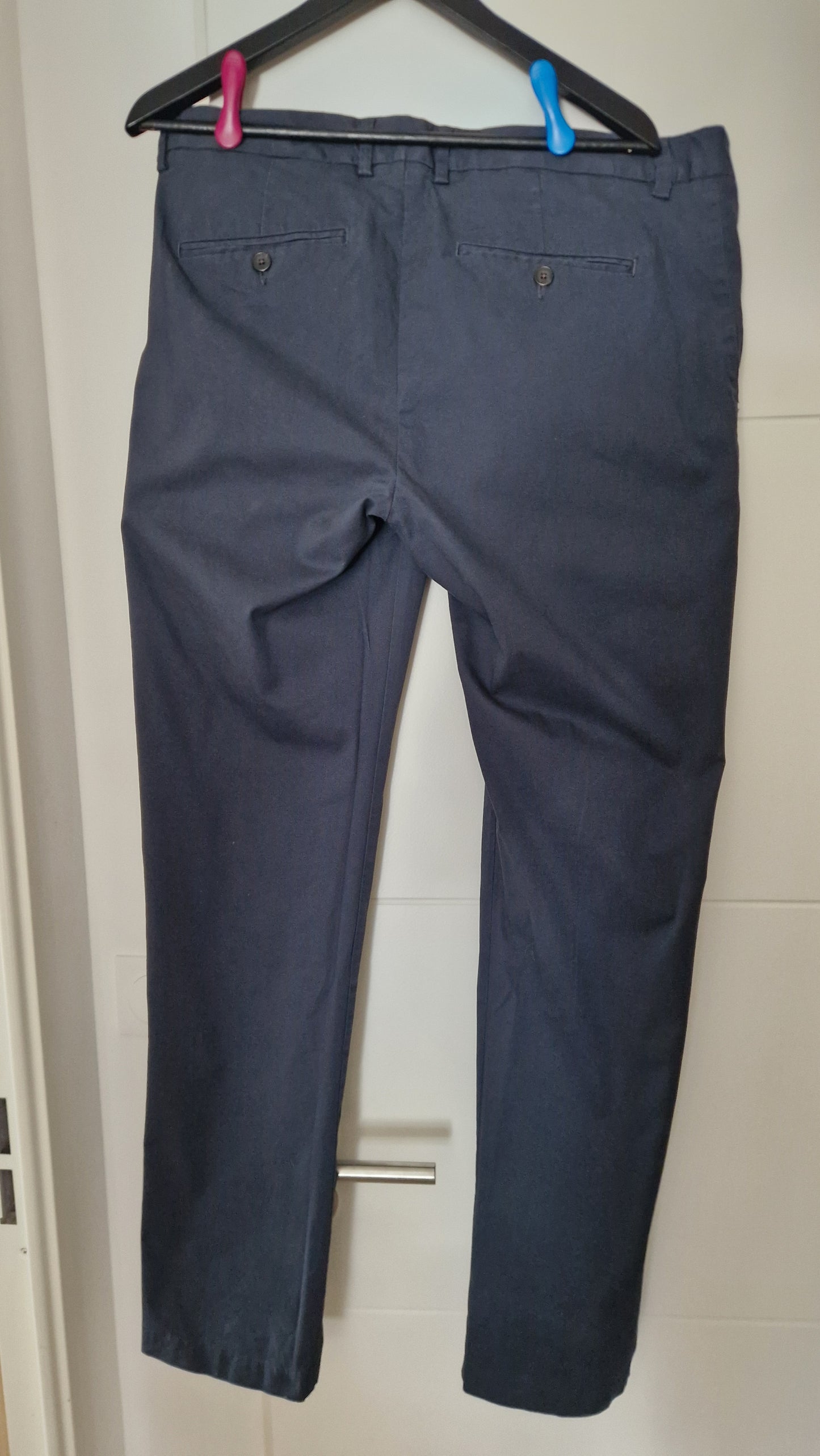 Pantalon chino straight bleu - 42
