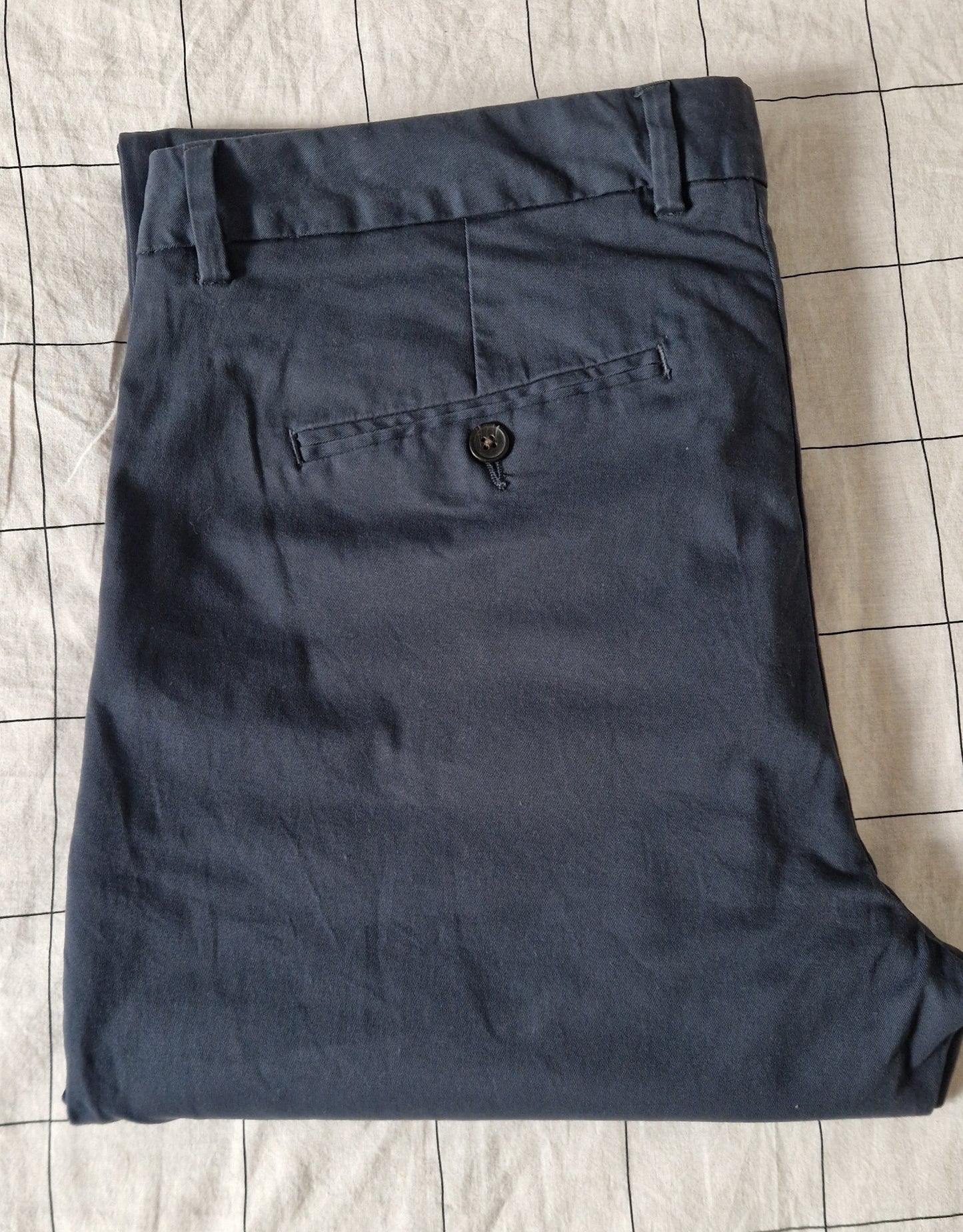 Pantalon chino straight bleu - 42