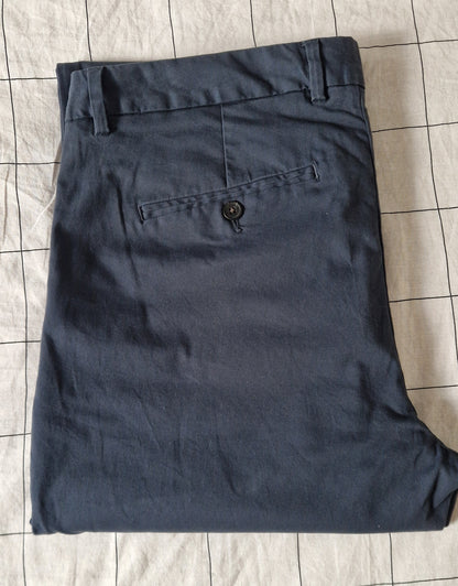 Pantalon chino straight bleu - 42