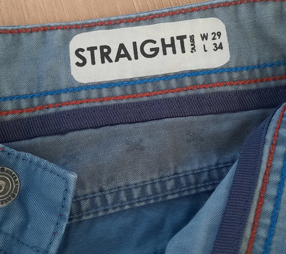 Pantalon droit bleu