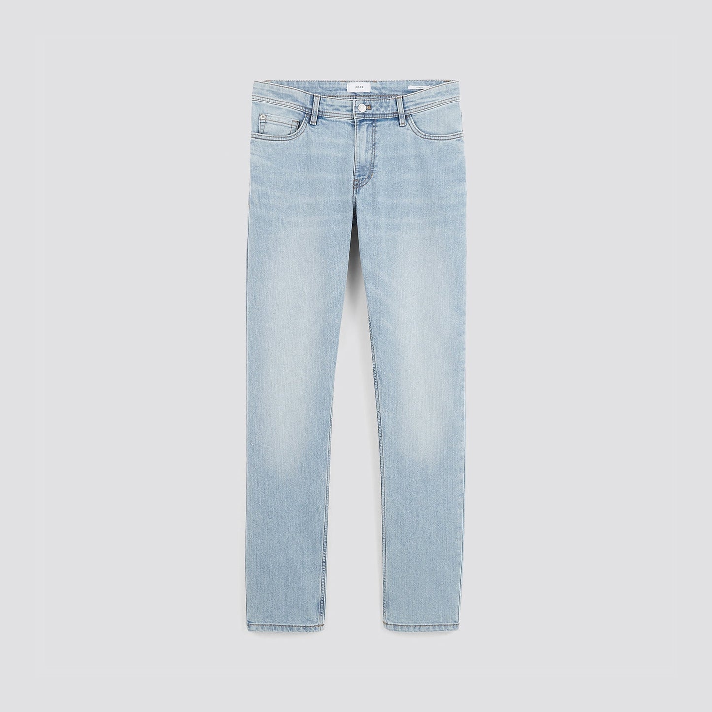 Jean straight en coton et polyester recyclés