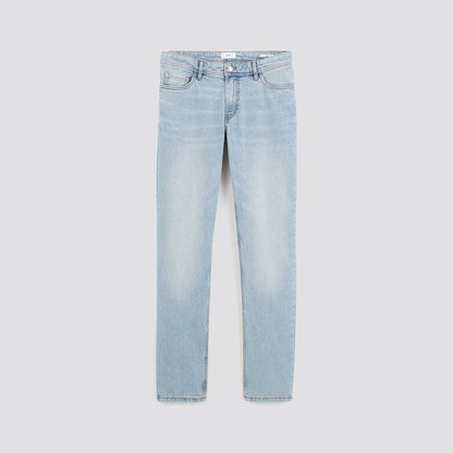 Jean straight en coton et polyester recyclés