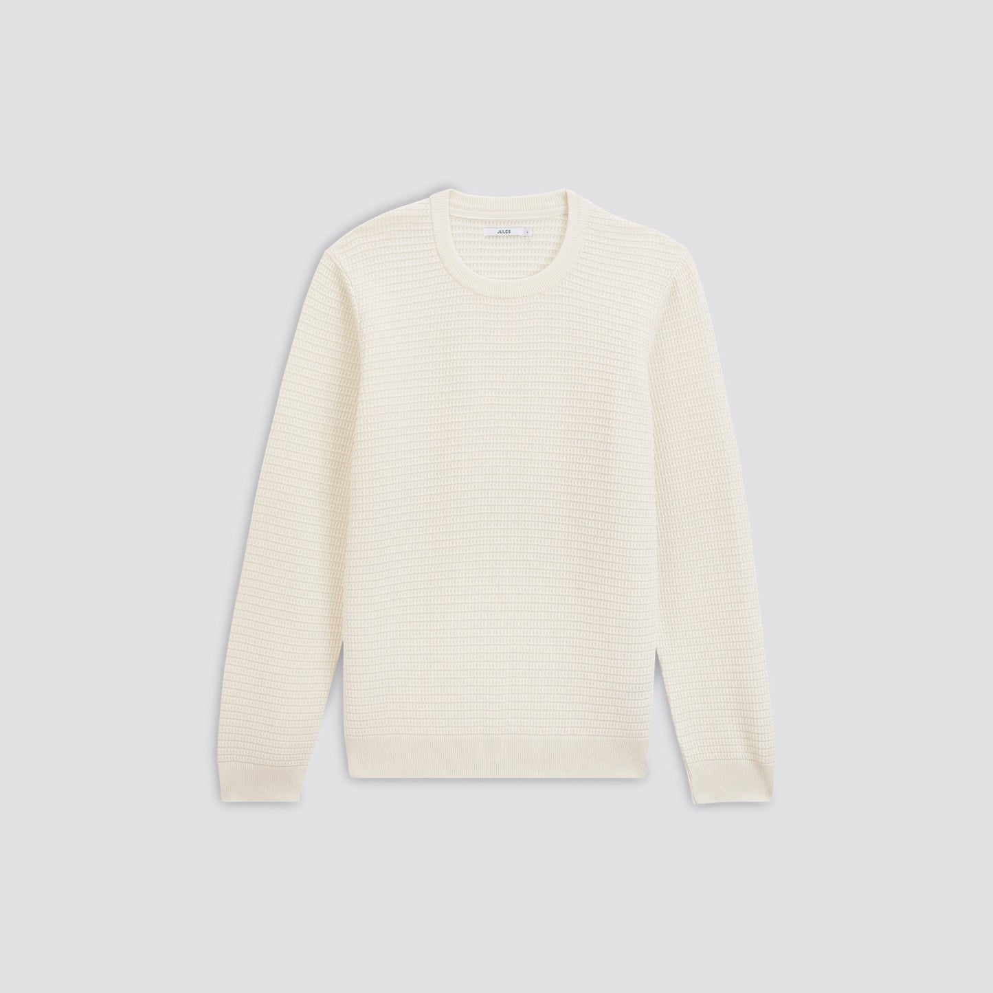 Pull col rond maille fantaisie