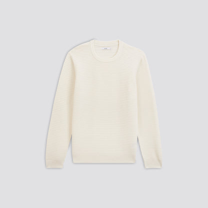 Pull col rond maille fantaisie