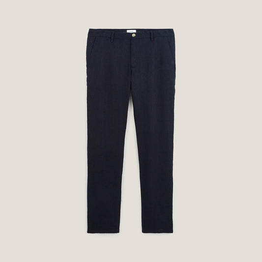 Pantalon droit 100% lin