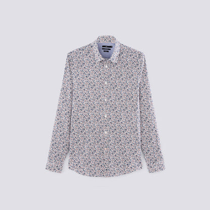 Chemise extra slim à fleurs coton