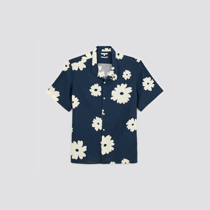 Chemise hawaienne imprimée viscose lin