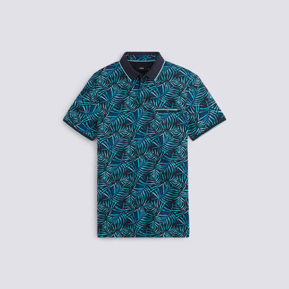 Polo à manche courtes imprimé tropical