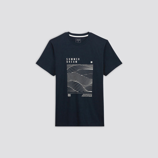 Tee shirt imprimé placé