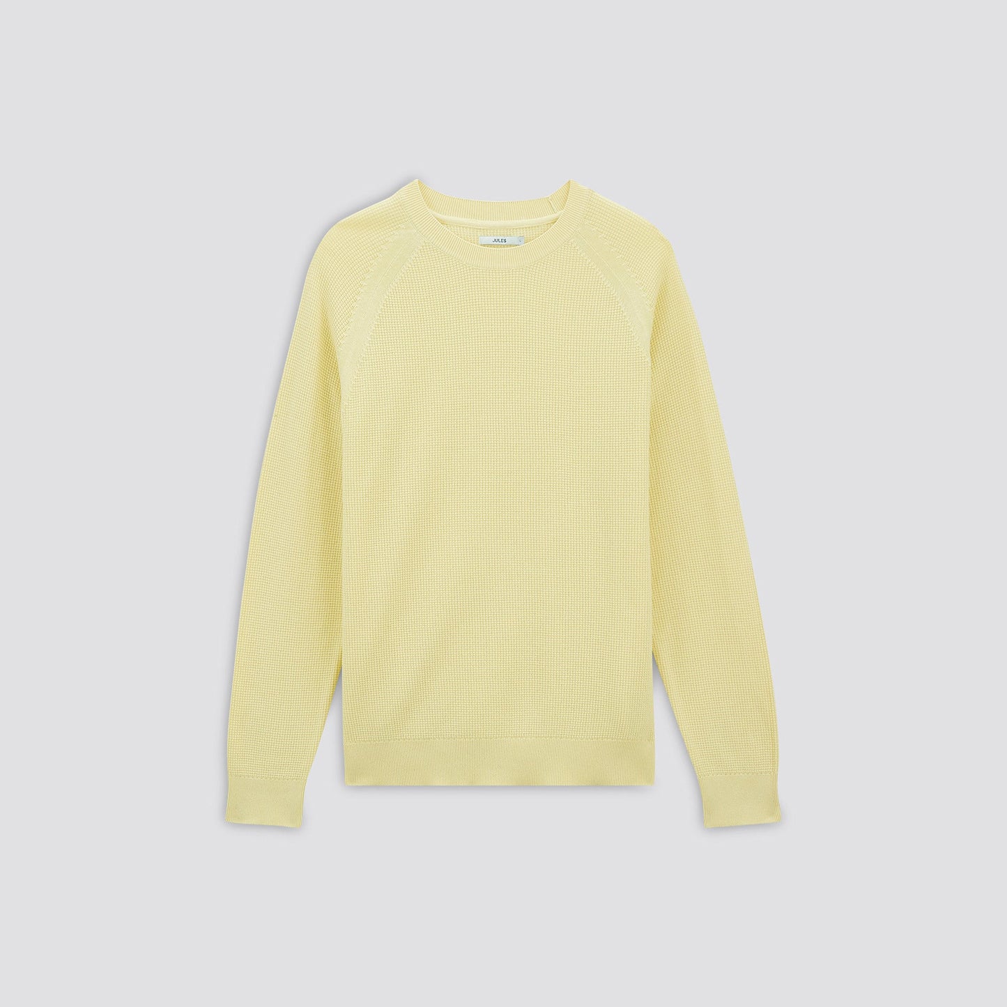 Pull à col rond en maille gaufrée