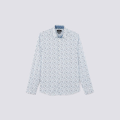 Chemise  en popeline stretch coupe ajust