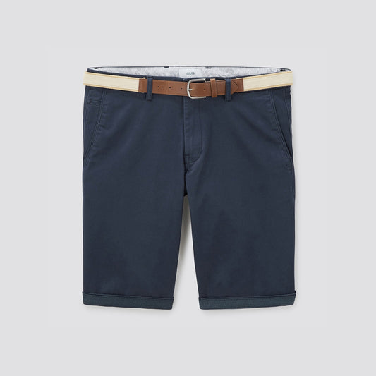 Bermuda chino uni avec ceinture
