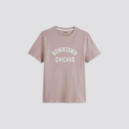 Tee shirt print poitrine