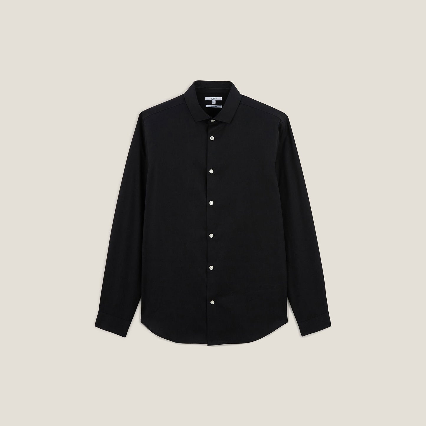 Chemise slim unie coton sans repassage