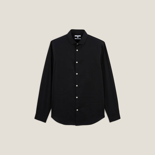 Chemise slim unie coton sans repassage