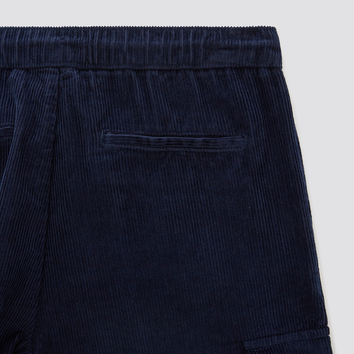 Pantalon cargo en velours coton recyclé