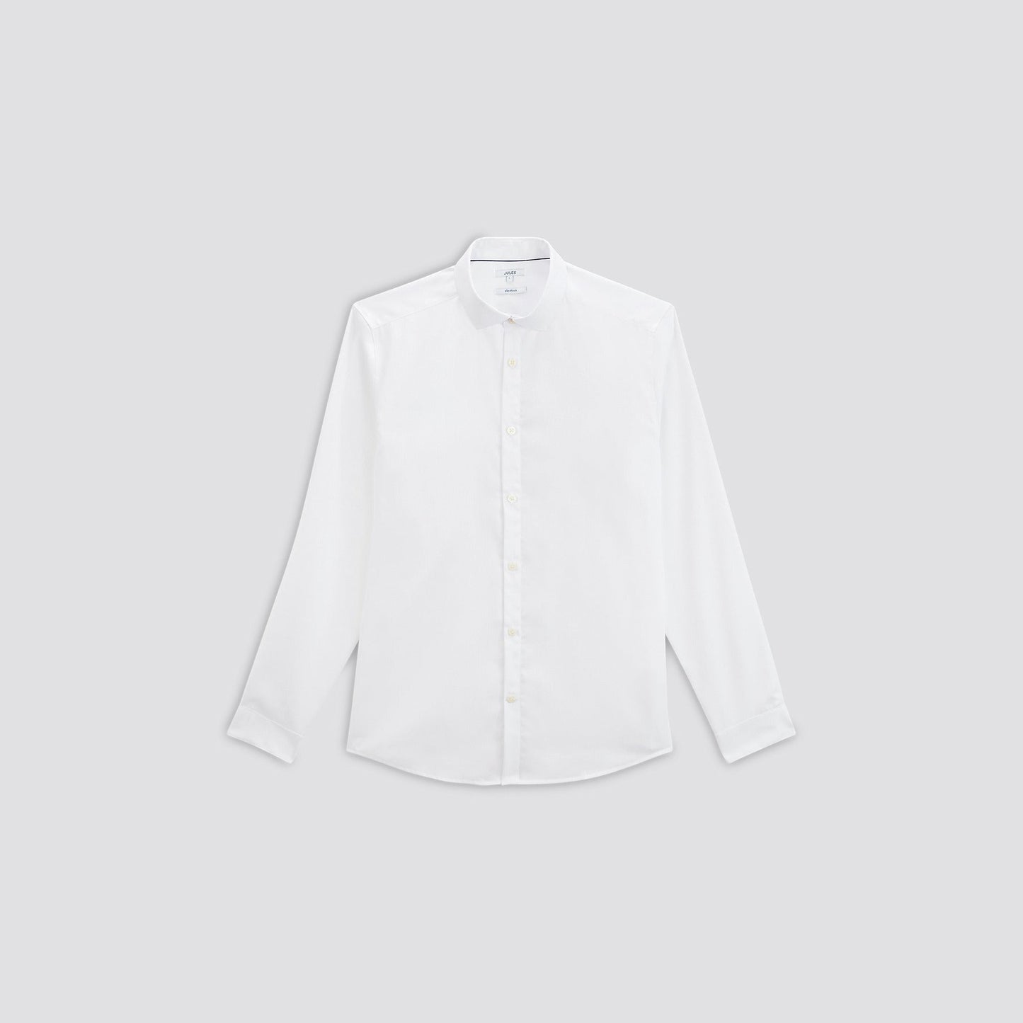 Chemise slim sans repassage unie coton