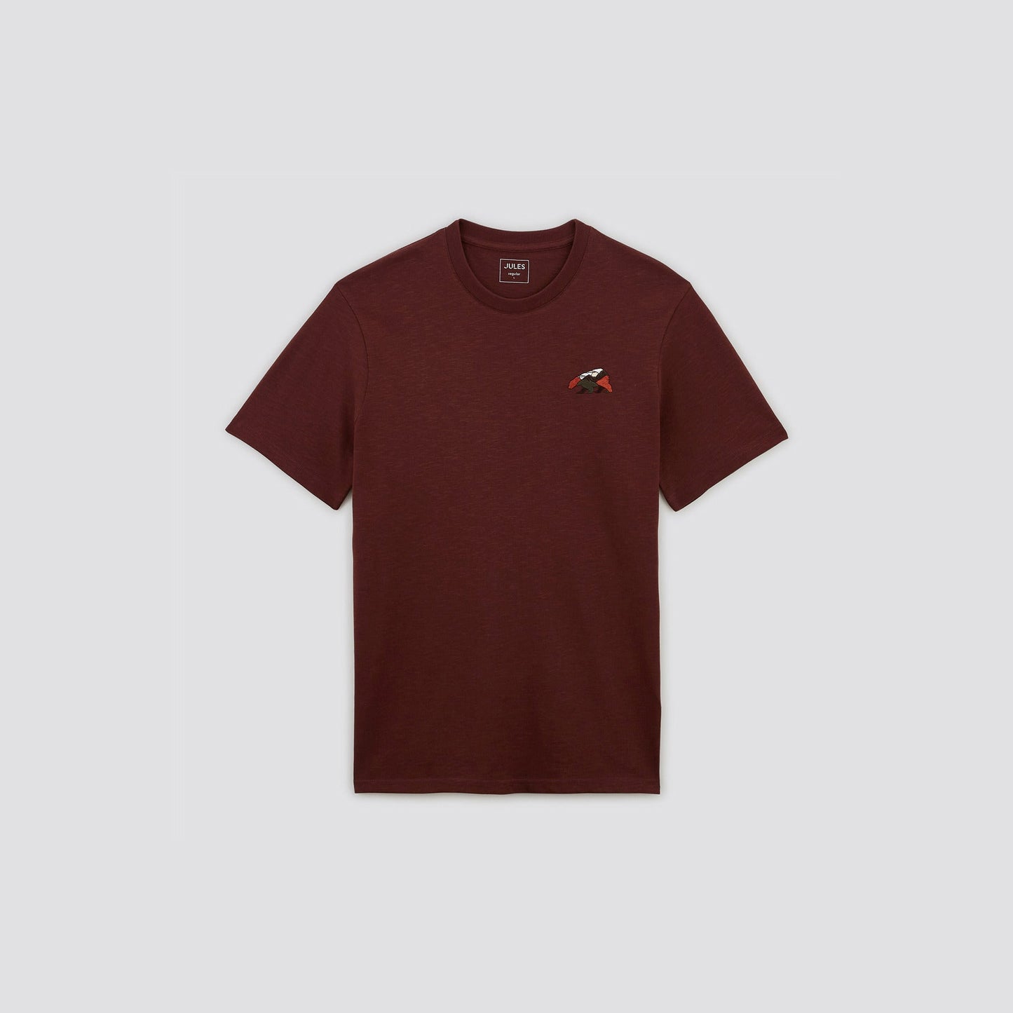 Tee shirt matière reliéfée broderie poitrine