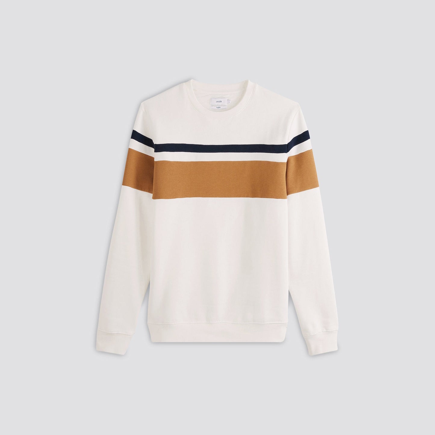 Sweat col rond colorblock