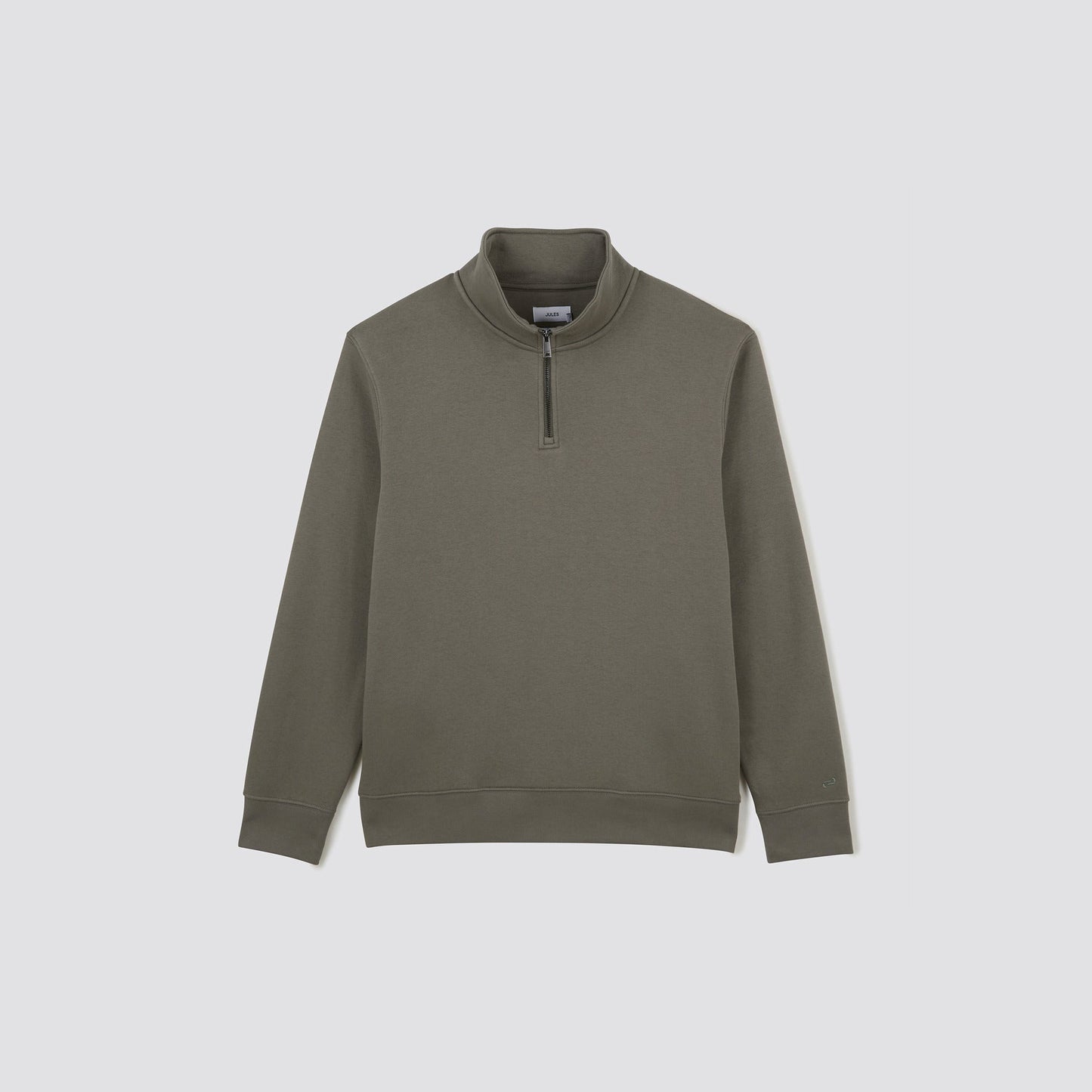 Sweat à col montant zippé