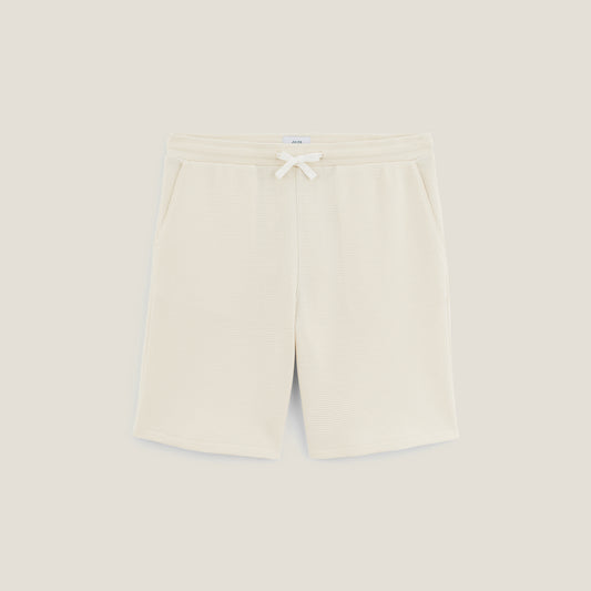 Bermuda en molleton gaufré