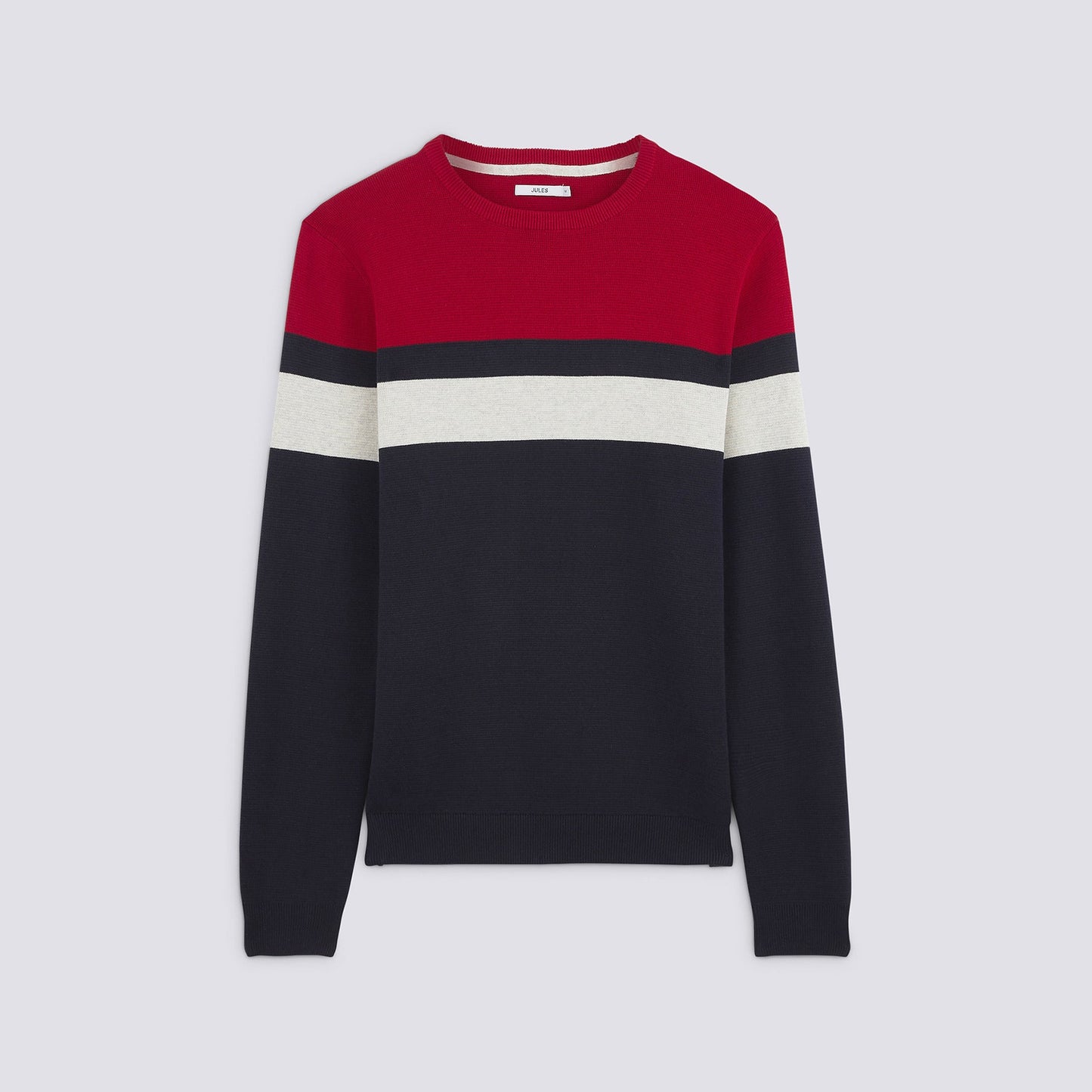 Pull col rond colorblock