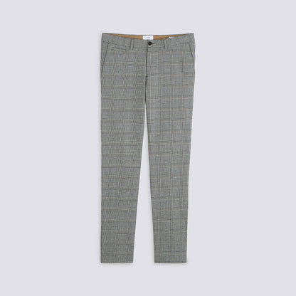 Pantalon chino slim à carreaux