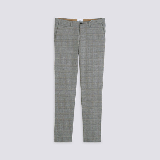 Pantalon chino slim à carreaux