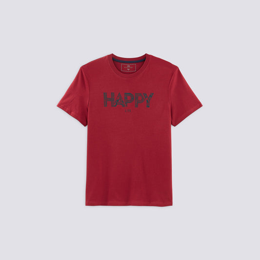 T-shirt print HAPPY LIFE