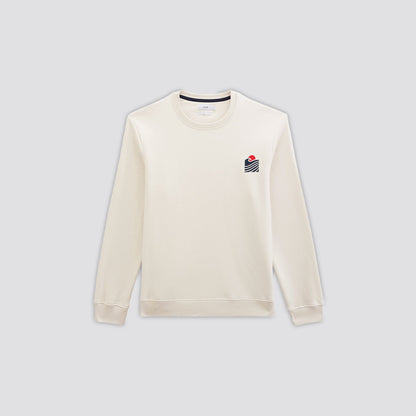 Sweat col rond avec animation poitrine