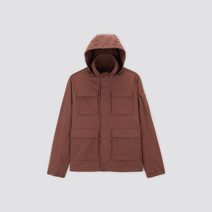 Parka courte à capuche