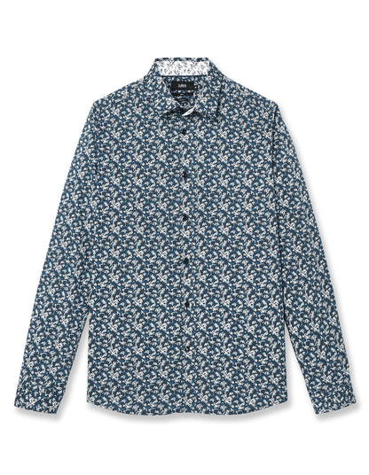 Chemise  en popeline stretch coupe ajust