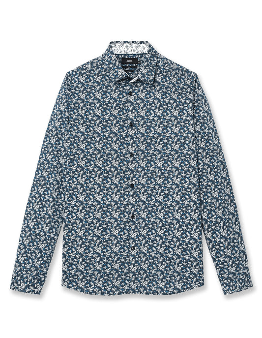 Chemise  en popeline stretch coupe ajust