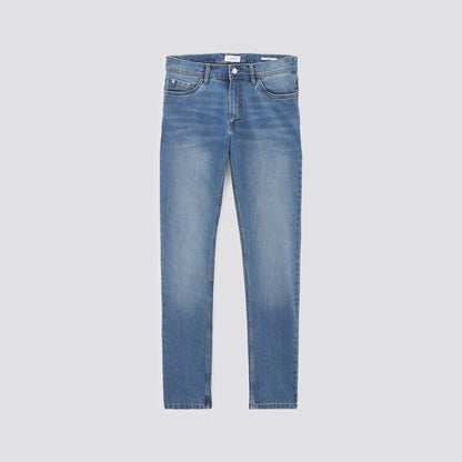 Jean slim en coton et polyester recyclés
