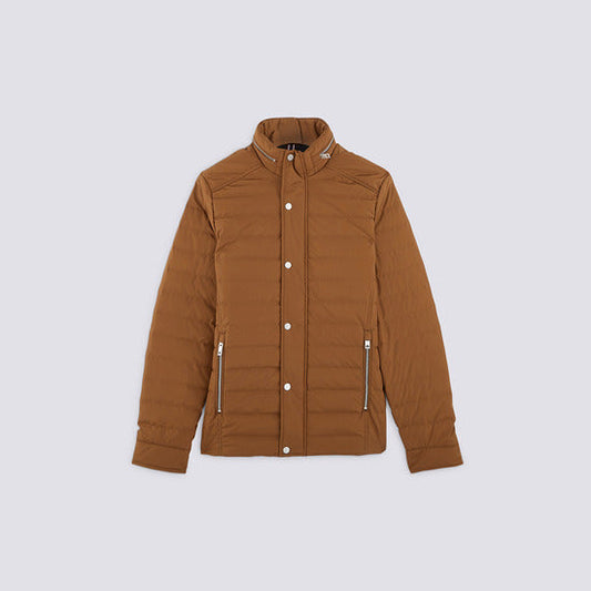 Doudoune déperlante col montant