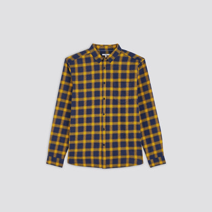 Chemise regular à carreaux coton biologique
