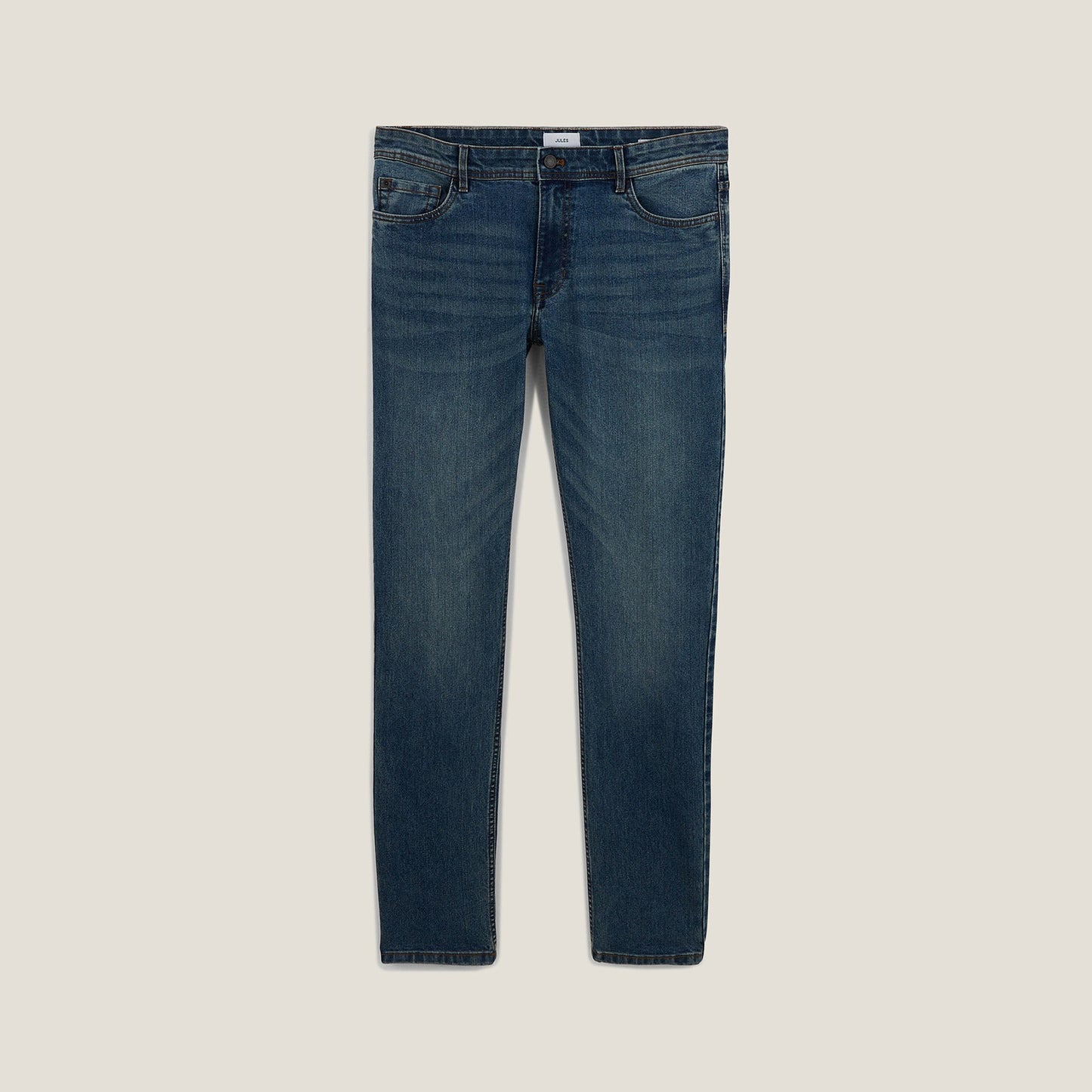 Jean slim en coton et polyester recyclés