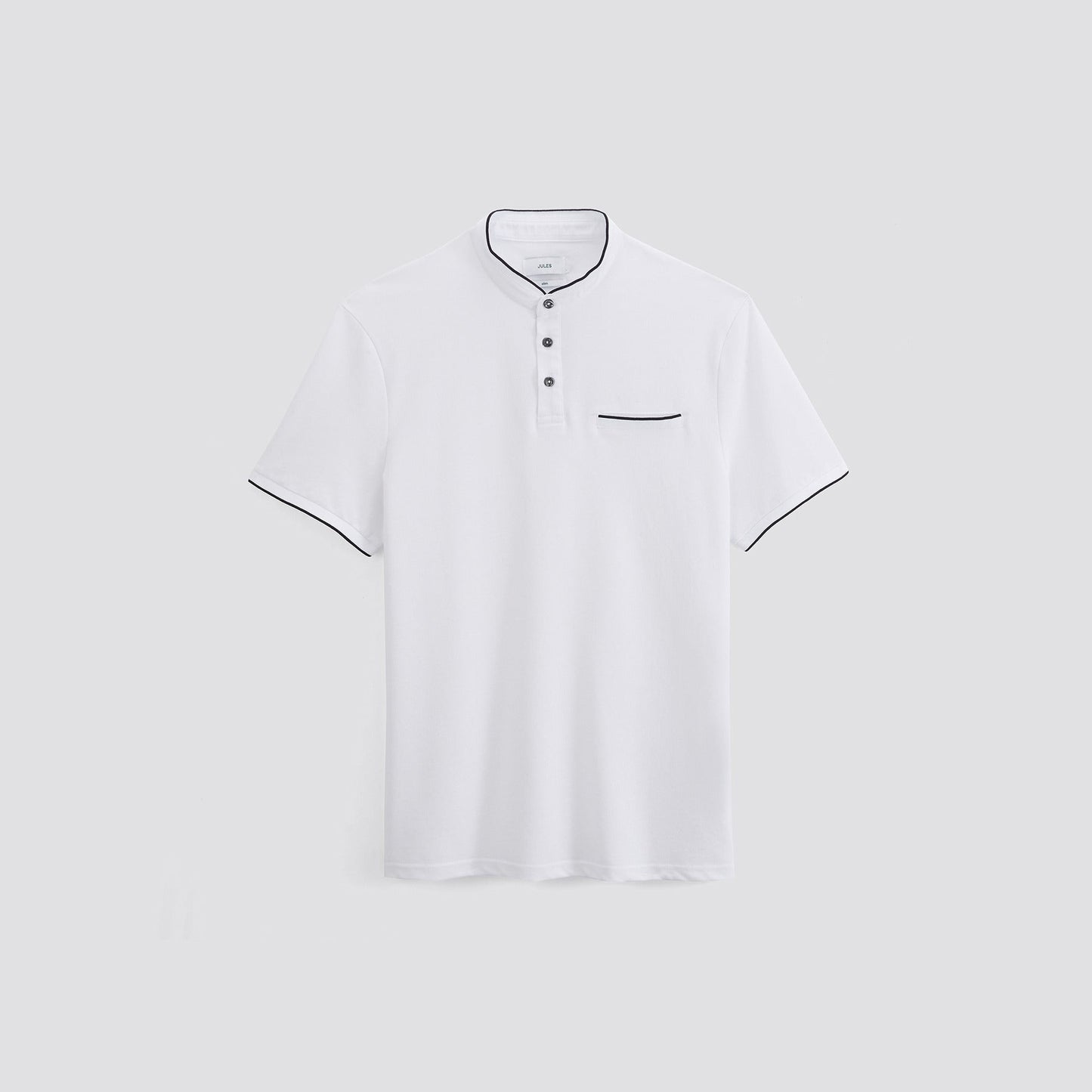 Polo col officier à manches courtes