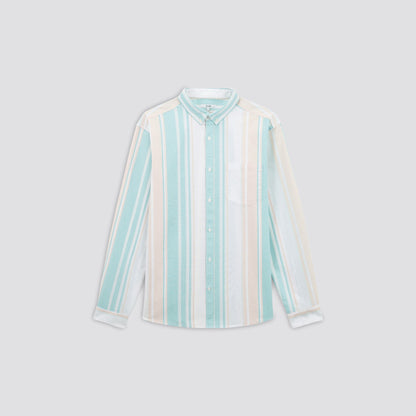 Chemise oxford regular à rayures