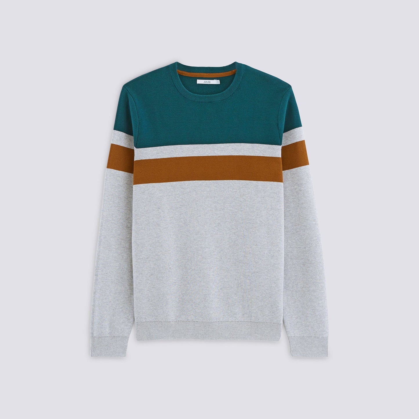 Pull col rond colorblock