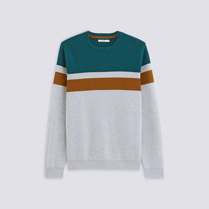 Pull col rond colorblock