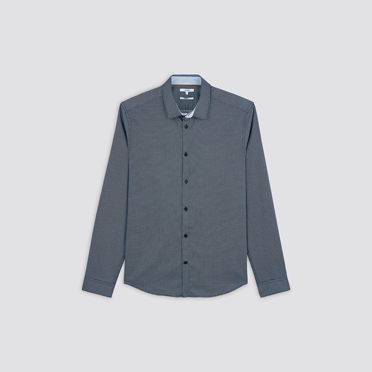 Chemise slim imprimé micro-motif géométr