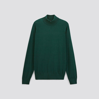 Pull col cheminé en coton