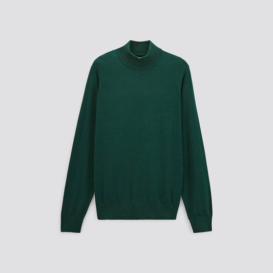 Pull col cheminé en coton