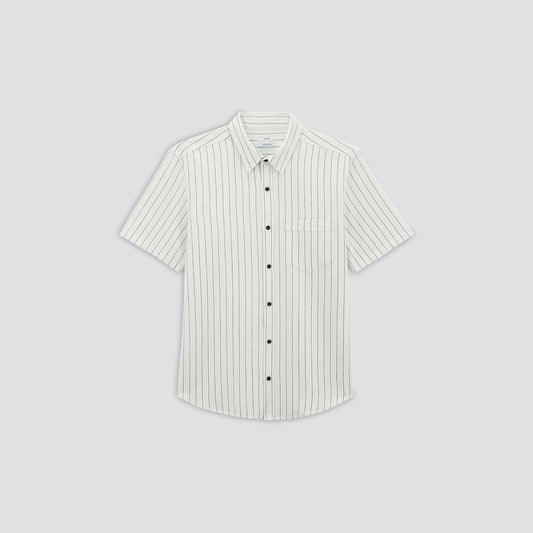 Chemisette regular à rayures coton
