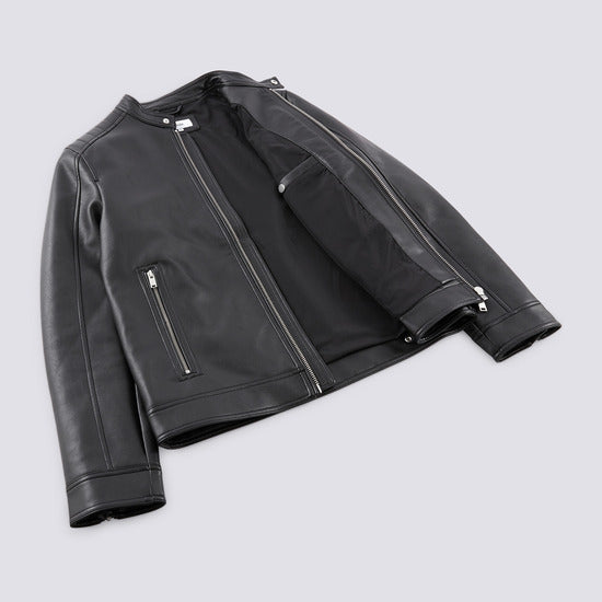 Blouson faux cuir esprit biker