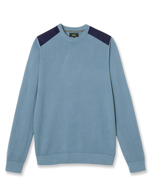 Pull col rond maille piquée