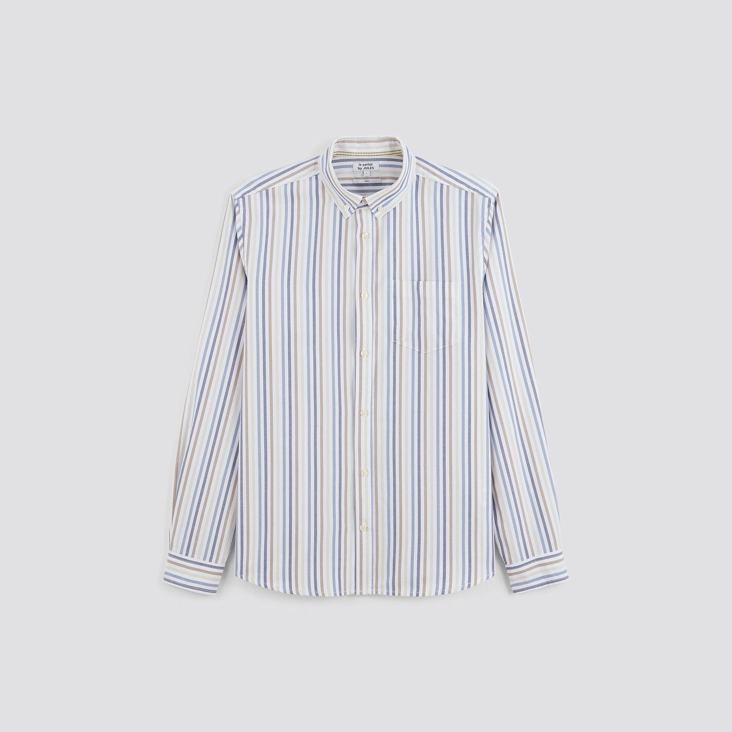 Chemise oxford rayures "le parfait by JULES" coton biologique